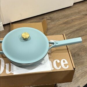 Our Place X Selena Gomez Teal Pan with Brass Knob